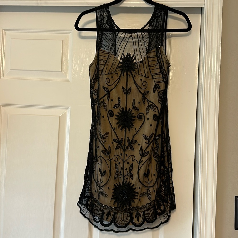 A&F Black Beaded Dress